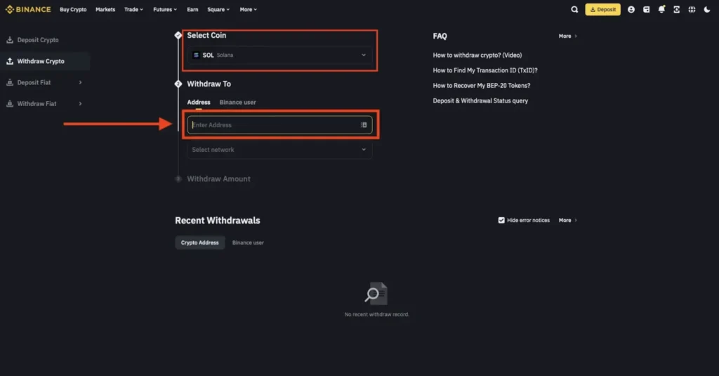 Schritt 4. Geben Sie die Überweisungsdetails ein und bestätigen Sie die Netzwerkgebühren