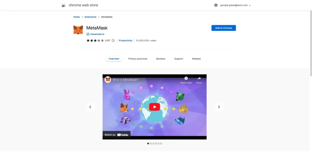 Step 2: Download the MetaMask browser extension (in case you chose to use your computer)
