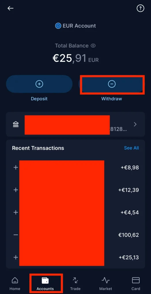 4. Withdraw to fiat
