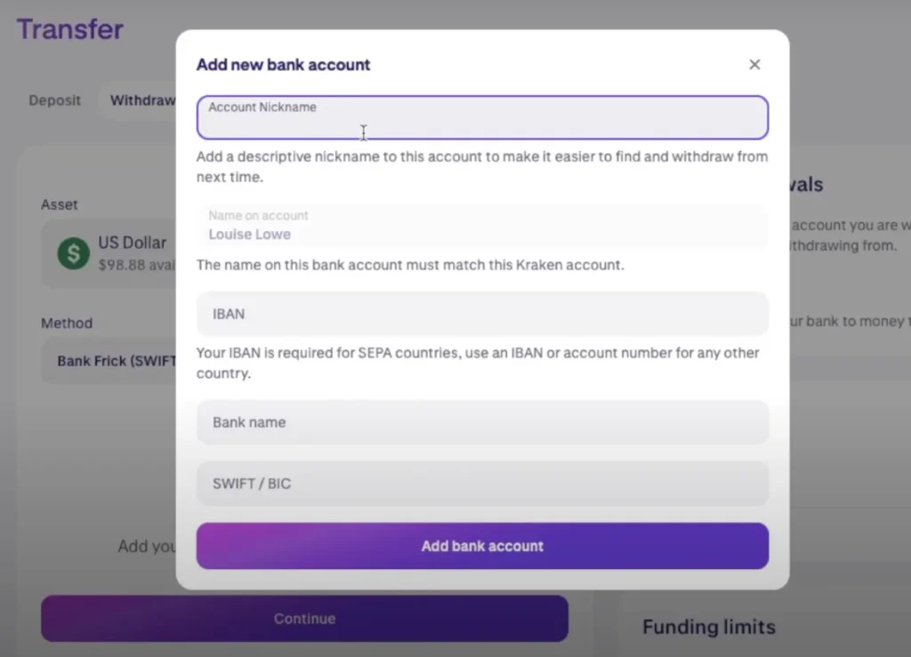  linked a bank account or card