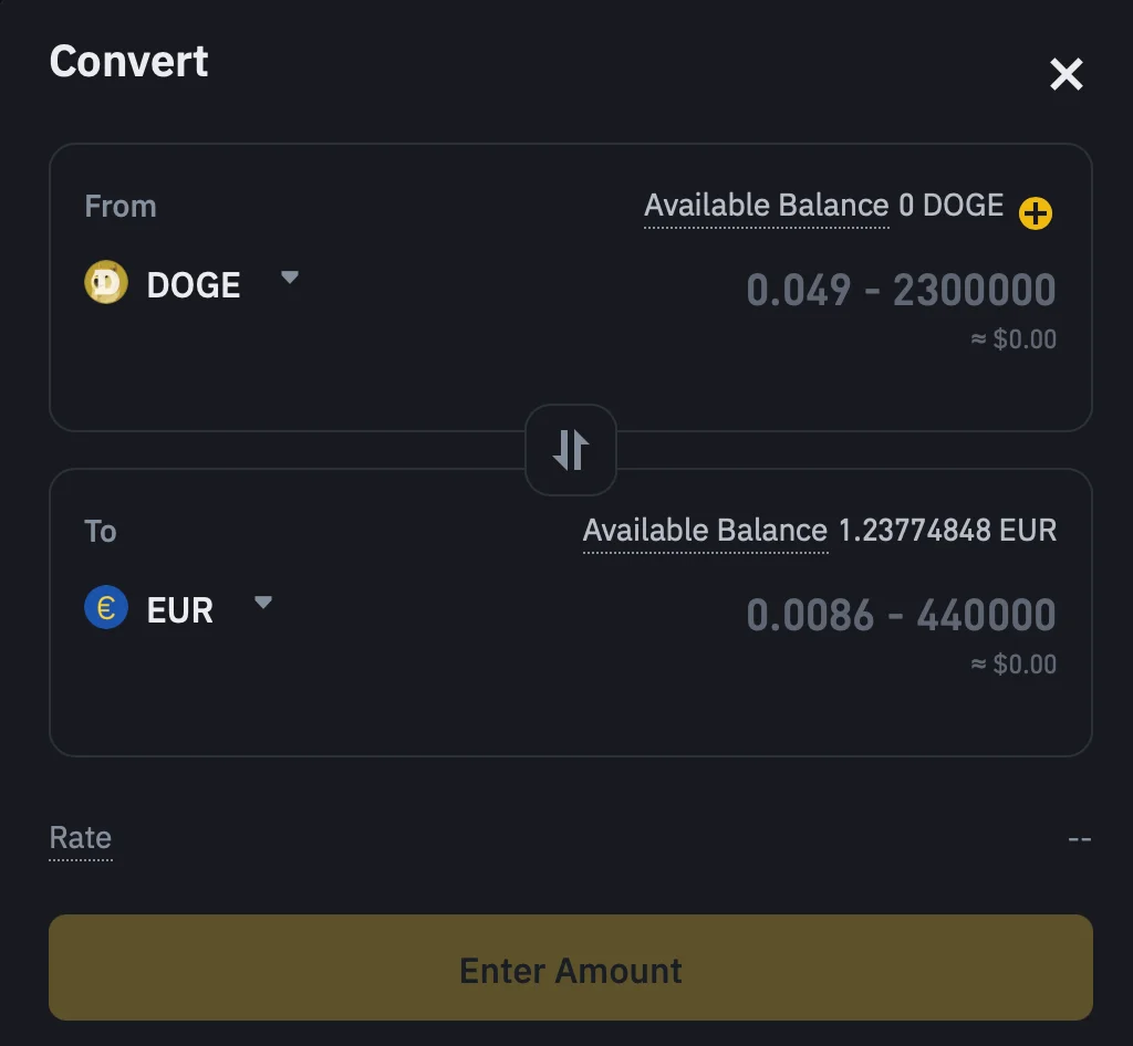 Convert-DOGE-to-the-desired-fiat-currency