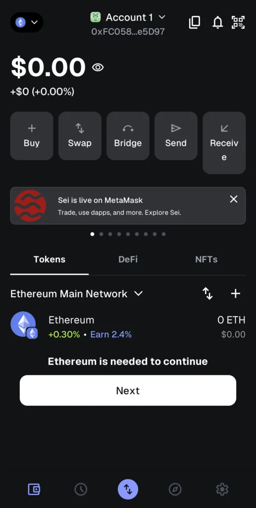 Paso1-Abrir MetaMask-App-Móvil