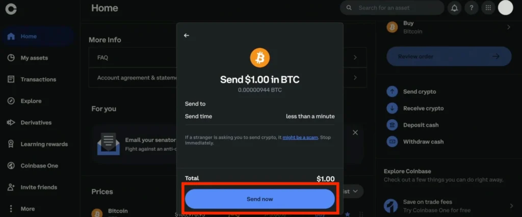 How to Withdraw Money from Coinbase to Your External Wallet Using the Web Platform-3