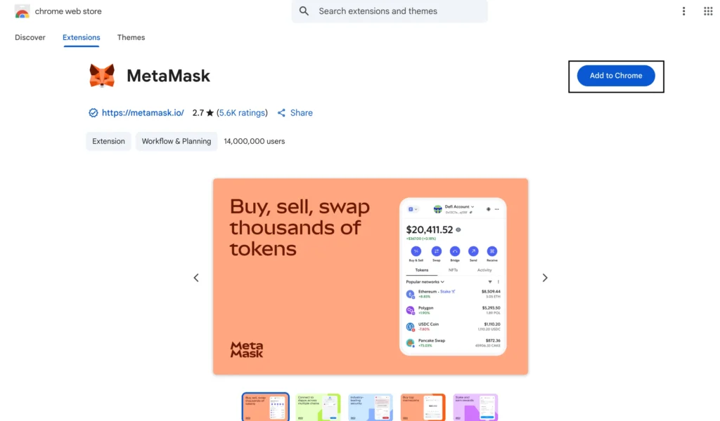 Étape 1 - Créer votre portefeuille MetaMask