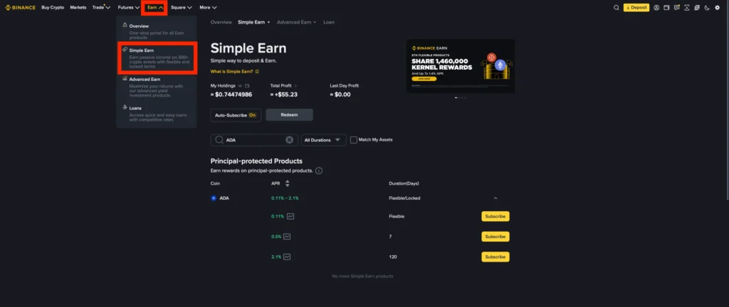 Schritt 1. Richten Sie Ihre ADA-Geldbörse ein