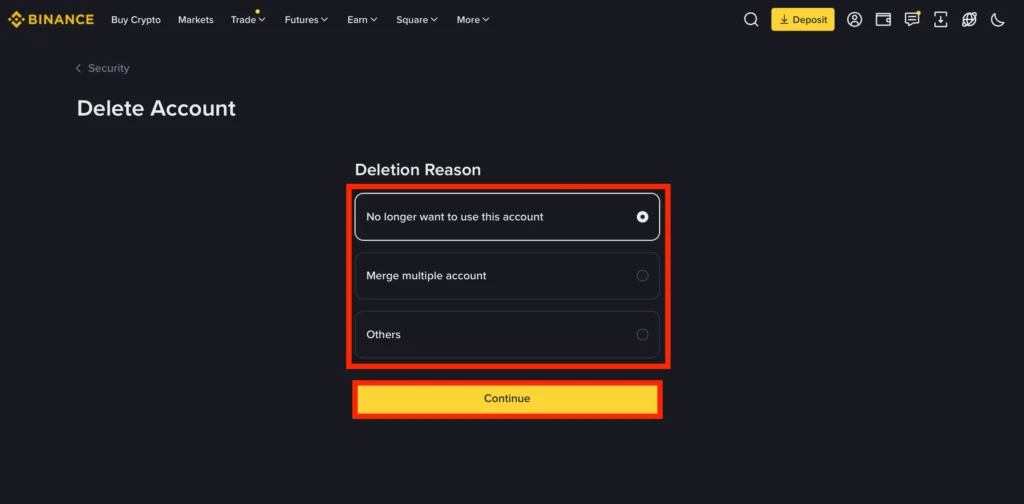 How-to-Delete-Binance-Account-Guide