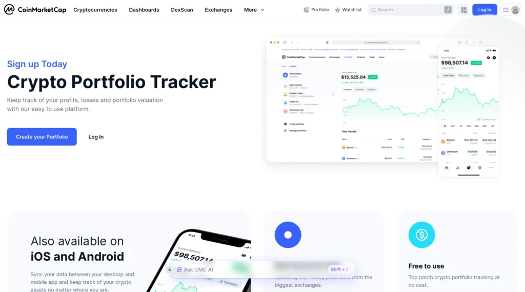 Cartera CoinMarketCap