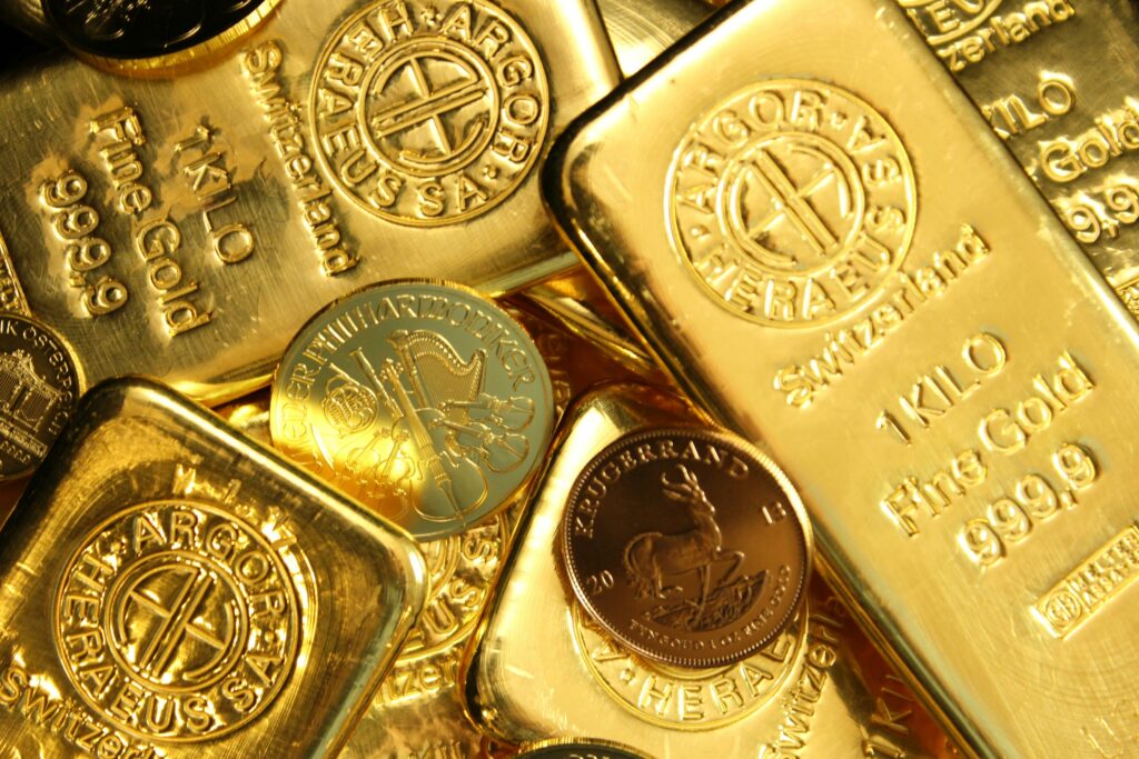 gold bars representing gold futures