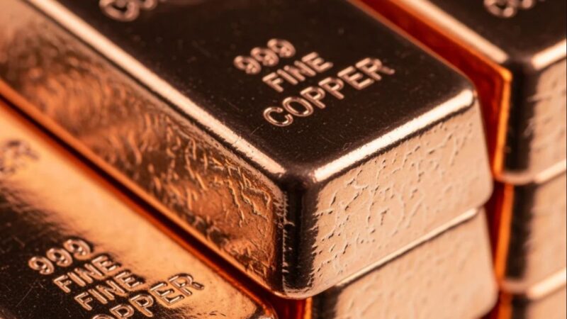 Copper bars showing copper supply, copper price, copper crunch, copper discoveries, copper mining and silver market trends