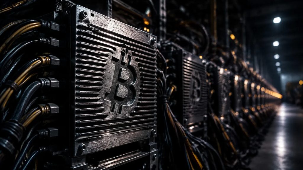 Best crypto mining hosting provider in UAE featuring Bitcoin ASIC mining machines in a professional mining facility.