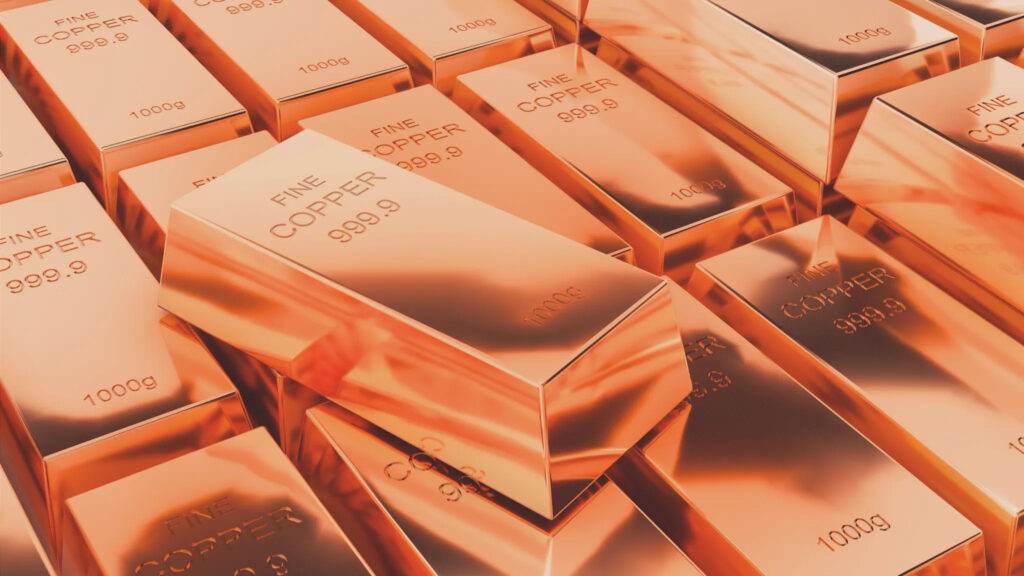 Copper bars showing copper supply, copper price, copper crunch, copper discoveries, copper mining and silver market trends