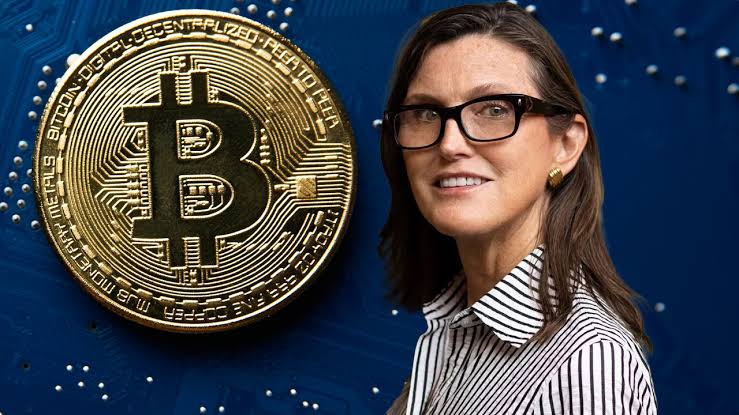 Image of Cathie Wood representing Bitcoin vs gold, Bitcoin ETFs, Bitcoin price, and gold price.