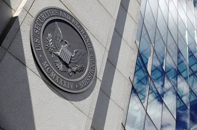 US Securities and Exchange Commission building and official seal representing SEC prediction markets, the revised quorum rule, crypto regulation, and crypto rulemaking.