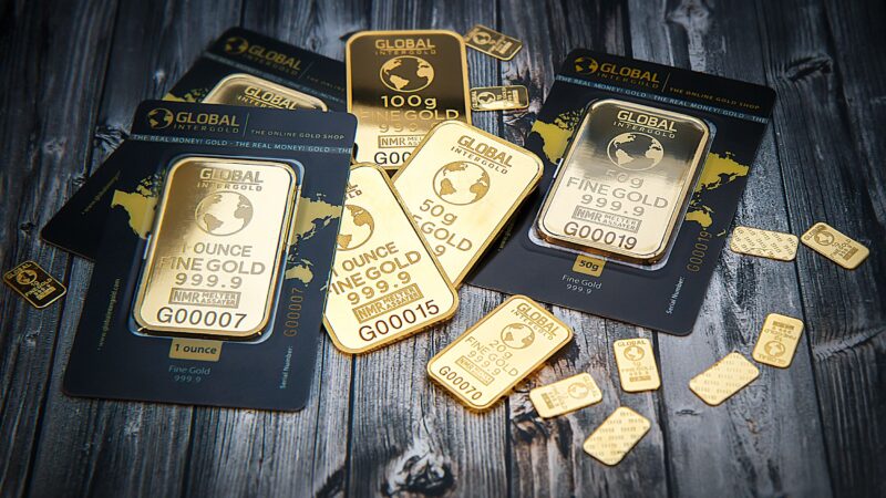 Gold bars representing Gold demand Silver price Morgan Stanley Gold forecast