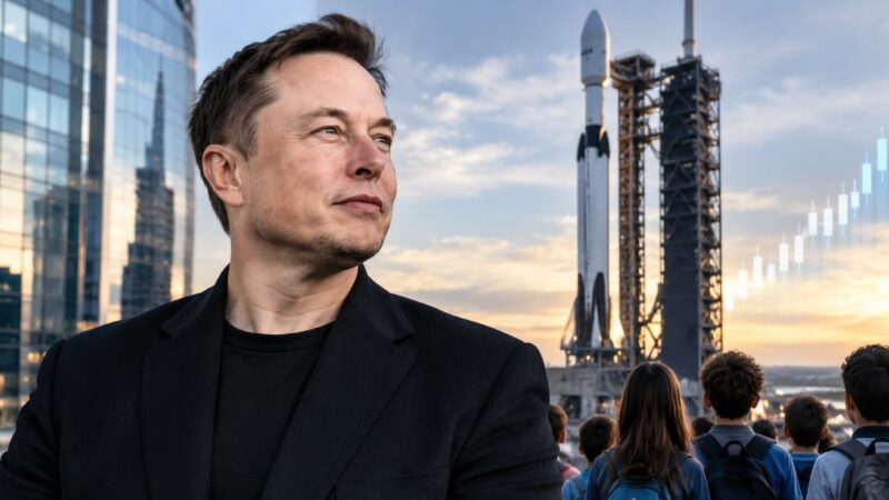 Musk Pledges SpaceX Shares to Kids
